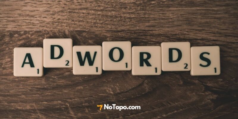 imagem destacada com a palavra adwords e logo notopo