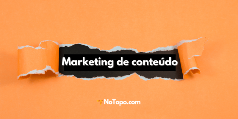 imagem destacada com a expressão marketing de conteúdo