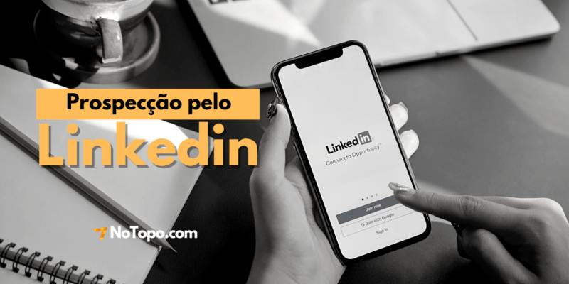 imagem destacada com a expressão Prospectar Linkedin